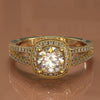 Classic Gold Split Shank Diamond Engagement Ring 1.13ct tw - 02US21